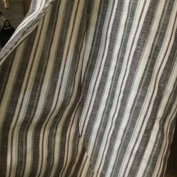 NWT Stripped Linen/Cotton Culottes with open front of legs very nice size Medium - Picture 4 of 7